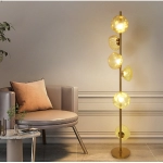 Floor lamp, living room sofa lamp, glass creative table lamp, bedroom vertical bedside atmosphere lamp