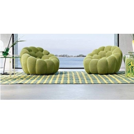 Living room balcony fabric shaping cotton football single person sofa