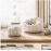 Internet celebrity fabric single person pumpkin sofa chair, living room balcony bedroom small unit family backrest chair